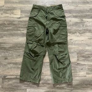 Vintage 70s M-65 OG-107 Military Cargo Pants Size 31x28
